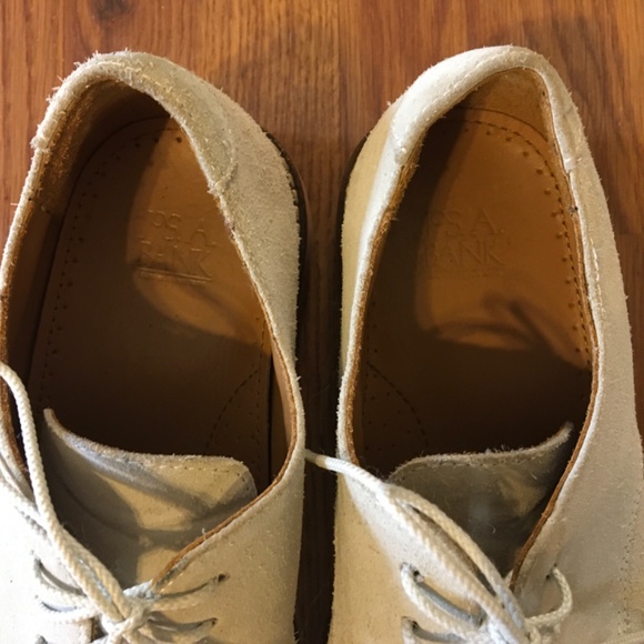 Mens Jos.A.Banks suede Crème color oxford size 8.5 - Picture 4 of 5